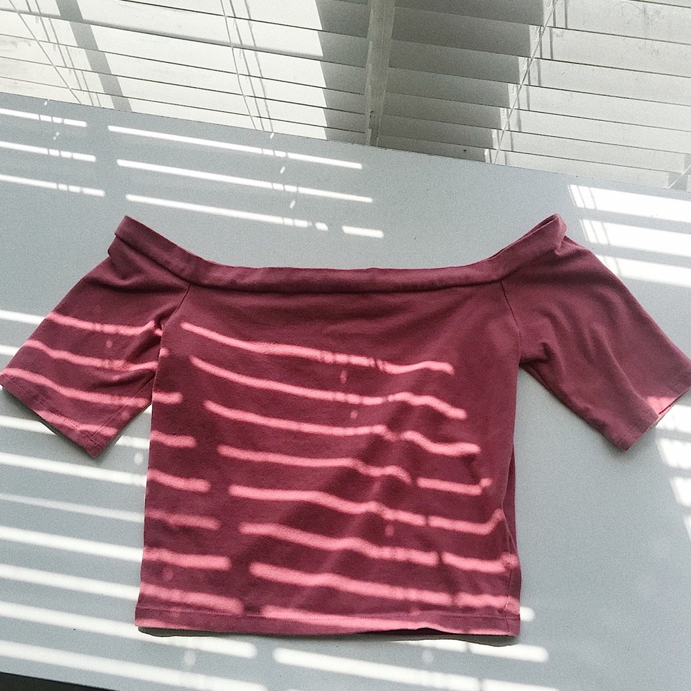 Off the shoulder crop top